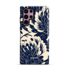 Odolný obal Mobiwear Elite Pro - Samsung Galaxy S22 Ultra - EA40E Modré a béžové květy (Odolné pouzdro, obal kryt Mobiwear Elite Pro - maximální ochrana mobilu, zesílené hrany, přesné výřezy, pohodlné