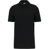Kariban Polokošile Day-to-Day WK270, krátký rukáv, pánská COT20W270o6401-black/kelly S Černá/zelená kelly