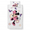 Carbotex Obliečky bavlna do postieľky Minnie a Motýliky 100 × 135, 40 × 60 cm