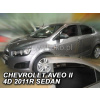Deflektory - Chevrolet Aveo Sedan od 2011 (+zadné)