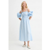 Ľanové šaty The Sleeper ALDR01G027N modrá M
