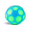 Svietiaca loptička na odrážanie a hnetenie s priehlbinami, farebná, 7 cm