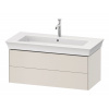 DURAVIT White Tulip závesná skrinka pod umývadlo, 2 zásuvky, 984 x 458 x 410 mm, nordická biela matná, WT434203939