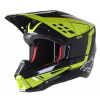přilba S-M5 BEAM, ALPINESTARS (černá antracit/žlutá fluo lesklá, vel. S) M140-1575-S