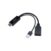 AKASA - HDMI na DP kabel AK-CBHD24-25BK