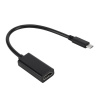 AppleMix Apple iPad / MacBook adaptér / redukcia - USB-C na HDMI - 10 cm - čierna