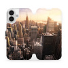 Flipové pouzdro Mobiwear - Apple iPhone 16 - M138P New York (Knížkové flip pouzdro, obal, kryt na mobil Apple iPhone 16 - M138P New York, materiál Umělá kůže + TPU - ochrana 360°, stojánek, silikonová