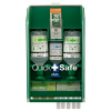 Stanica prvej pomoci QuickSafe Box Basic, s náplasťami a roztokom na výplach očí