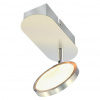 German Stropné bodové LED svietidlo / 3,3 W / oceľ / plast / 260 lm / teplá biela / strieborná