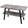 SAPHO TWIGA 130 x 50 x 72cm stolík pod umývadlo, čierna matná / cement, VC453-130-7