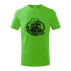 Lokomotíva lano - Tričko detské bavlnené - 104-110cm / 3-4 roky ( Apple Green )
