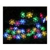 Vnútorná LED vianočná reťaz so snehovými vločkami, rôznofarebná, blikajúca, 6m, 50 LED