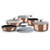 Berlingerhaus s odnímateľnou rukoväťou 12 ks Rosegold Metallic Line BH-1591
