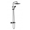 Hansgrohe Vernis Shape Showerpipe 240 1jet EcoSmart 9 l, s termostatom čierna matná HG 26429670