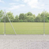 zahrada-XL Plot s stĺpmi Strieborná 1.6 x 10 m Oceľ 3352298