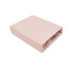 Baby Nellys Mušelínové prestieradlo Nature double Púdrovo ružové 60x120
