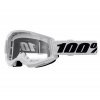 Okuliare na motokros 100% strata2 white clear lens