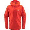 Pánská softshellová bunda Haglöfs Discover touring - červená Velikost: S
