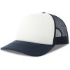 Atlantis Headwear Kšiltovka Rapper-S, 5 panelová, Trucker COT33026290899-white/navy UNI Bílá/navy