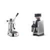 La Pavoni Europiccola Lusso + Eureka Mignon Zero 65 All Purpose, CR chrome