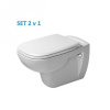 Duravit D-Code - set - závesné WC sedadlo