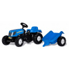 Rolly Toys Šliapací traktor New Holland TVT190 s vlečkou