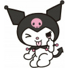 CUKROVÁ TLAČ jedlý obrázok na tortu Cukrová hmota KUROMI HELLO KITTY #20 + MENO