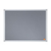 Odkazová tabuľa, hliníkový rám, 60x45 cm, NOBO Essentials, sivá