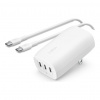 Trojportová nabíjačka Belkin WCC002VFWH USB-C s PPS (67W) (WCC002VF2MWH-B6)