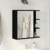 vidaXL Zrkadlový kúpeľňový kabinet Čierny dub 62,5x20,5x64cm z kompozitného dreva 862523