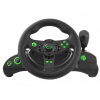 Herný ovládač Esperanza EGW102, volant, PC, Playstation 3, digitálny, USB, čierna, zelená