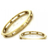 Zlatý prsteň ruženec s krížom, Veľkosť žlté zlato: 13- 53mm, Veľkosť biele zlato: 21- 61mm