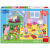 Dino PEPPA PIG na prázdninách 3x55 Puzzle NOVÉ
