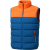 Martes GONESE-BLU-ORN Pánska prešívaná vesta Gonese Modrá- oranžová M