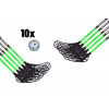 FLOORBEE Albatross 36 JR Green + Balls čierna / zelená, 75cm (=85cm), 5x ľavá + 5x pravá, (6 - 8 rokov)