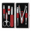 Zwilling Twinox Súprava na manikúru v puzdre Frame Case Neats Leather Red, 7-dielna