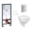 Siko Závěsný WC set do lehkých stěn / předstěnová montáž GROHE Bau Ceramic GRSBAUA