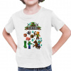 Tričko s menom pre fanúšikov hry Minecraft - detské tričko s potlačou - personalizovaný produkt - Tričkový | 3 | 4 | Biela