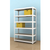 Kovový regál Futur 1800x1200x450/6, biela, 200kg/pol.