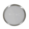 Mini LED panel okrúhly na povrch 6W, 6000K, 420lm satin nickel VT-605CH (V-TAC)