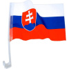 AstonMiller Autovlajka Slovensko 45×31 cm s plastovým držiakom na okno auta
