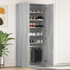 zahrada-XL Skriňa na topánky Sivá Sonoma 80x39x180 cm Drevotriesková doska 3333871