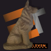 3D sediaci vlk Eleven