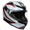 Prilba AGV K6 Flash Matt Black Grey Red Veľkosť: ML (59-60 cm)