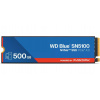 WD BLUE SSD NVMe 500GB PCIe SN5100 Powered by SanDisk, Gen4, (R:5000, W:4000MB/s) WDS500G5B0E