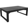 Záhradný stôl Allibert Lyon Rattan 116x72x40/66 cm grafit
