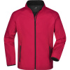 James & Nicholson Bunda JN 1130, softshellová, pánská COT02113087604-red/black XL Červená/černá