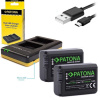 POUŽITÉ - PATONA nabíjačka Foto Dual Quick Sony NP-FW50 + 2x batéria 1030mAh USB