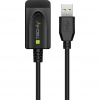 Techly IUSB-REP220TY3 USB kábel USB 2.0 20 m USB A Čierna (IUSB-REP220TY3)