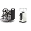 Rocket Espresso Mozzafiato FAST V, black + Eureka Mignon Specialita, BL white